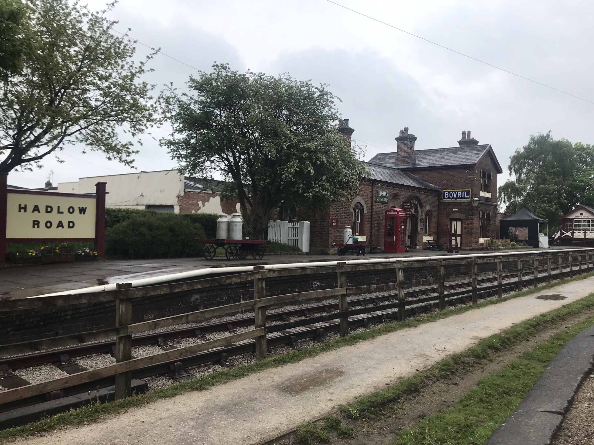 A disused station turned into a cafe